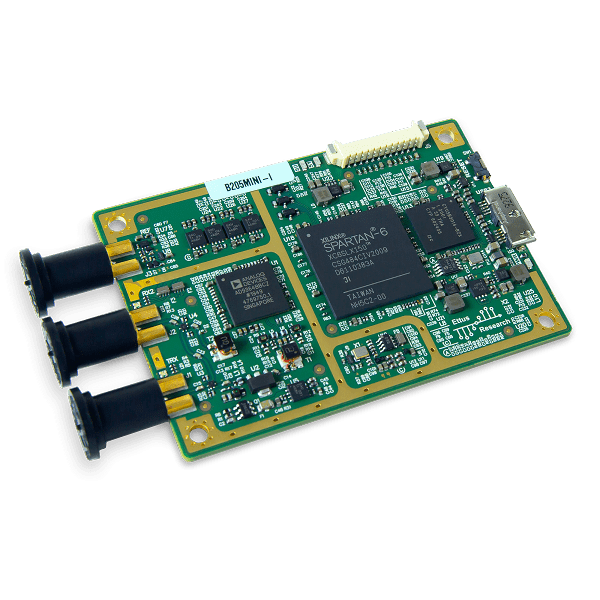 B205mini-i │ 1x1, 70MHz-6GHz SDR/Cognitive Radio │ 工業級 Spartan-6 FPGA