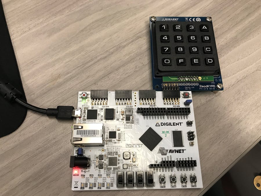 使用 FPGA 開發板與外接鍵盤模組設計簡單的 12 進位計算器 │ Digilent Arty Dozenal Calculator